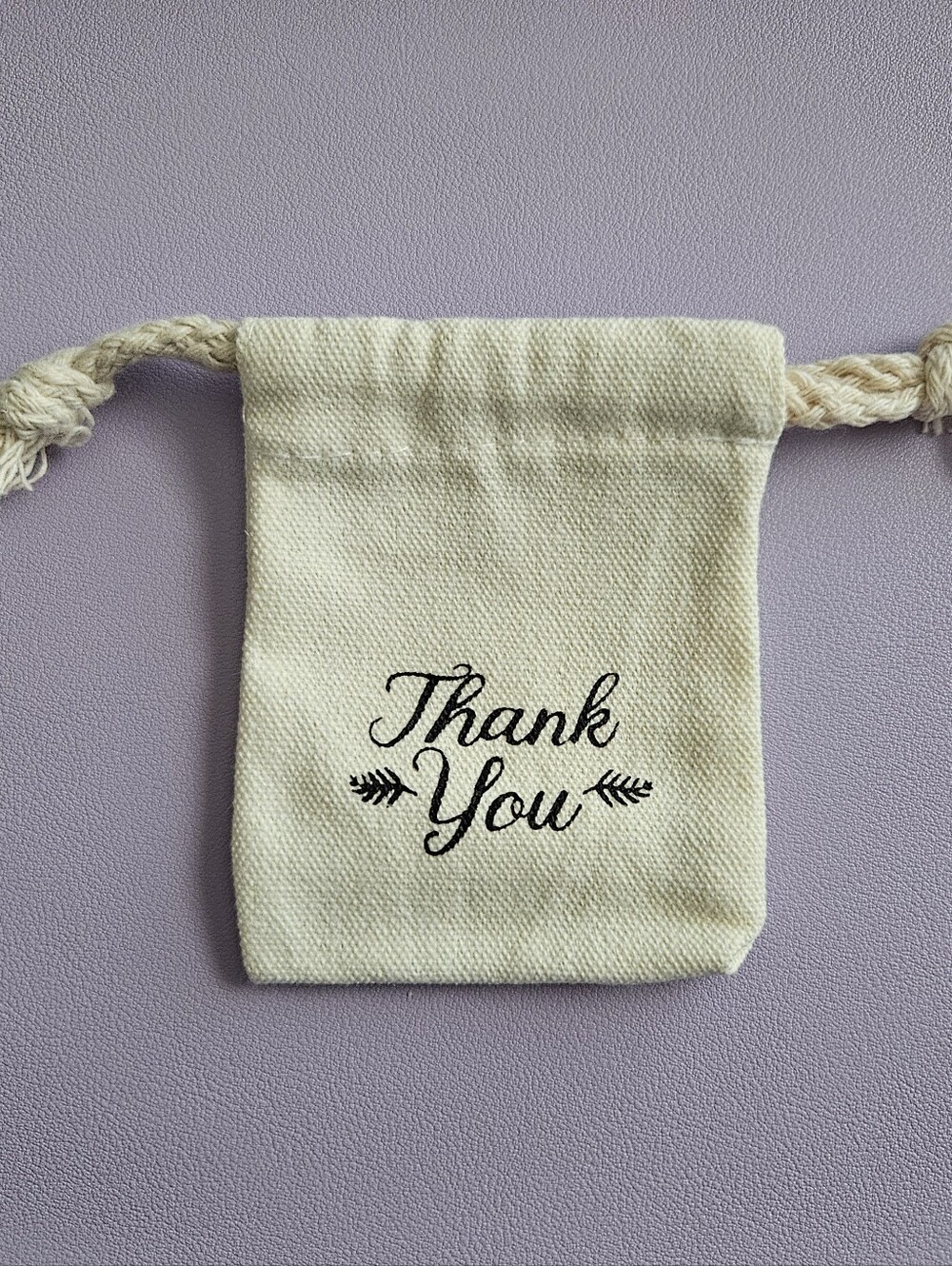 24 Small Canvas Bags 3x3.75